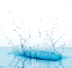 Splash in water